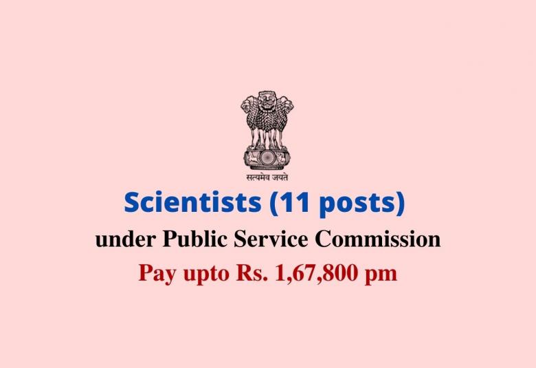 Vacancy for Scientists under Public Service Commission