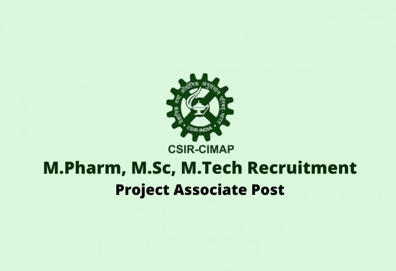 Walk in interview for Project Associate at CIMAP
