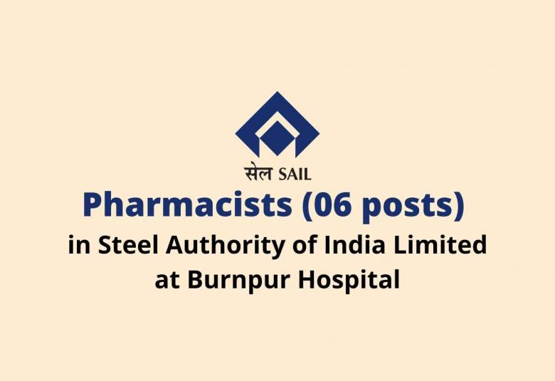 Job for Pharmacists at Burnpur Hospital