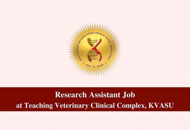 Vacancy for Research Assistant at Teaching Veterinary Clinical Complex, KVASU
