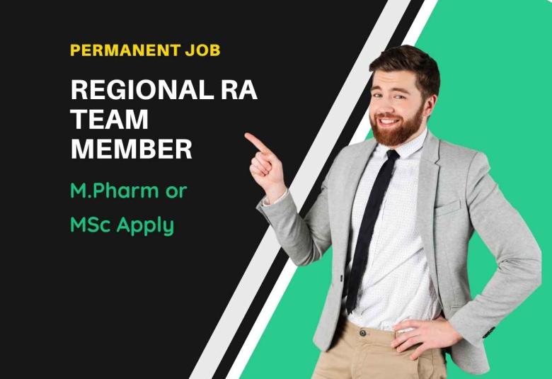 Cipla looking for Regional RA Team Member
