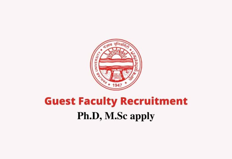 Recruitment for Guest Faculty at Panjab University