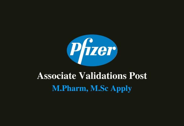 Work as Associate Validations at Pfizer