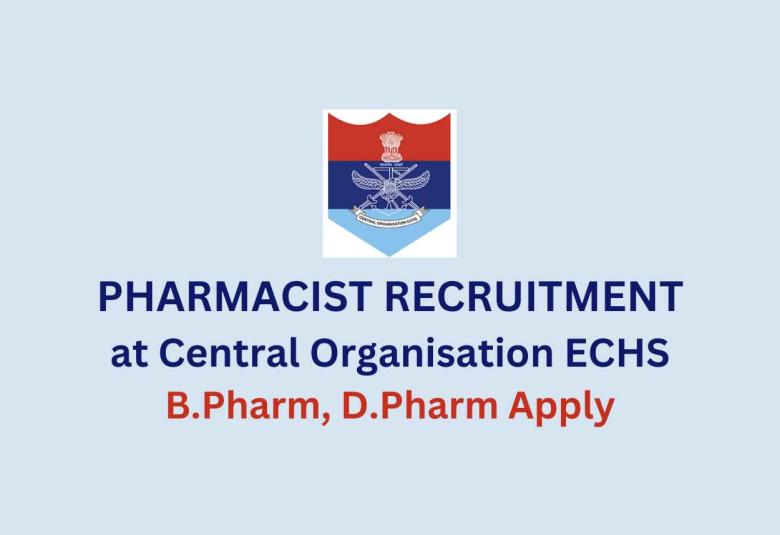 ECHS invites applications for Post of Pharmacists