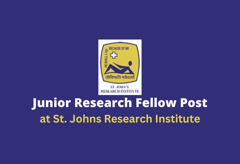 Job for Junior Research Fellow at St. Johns Research Institute