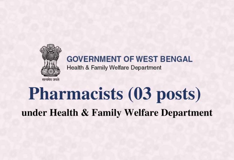 Pharmacists under Health Medical & Family Welfare Department