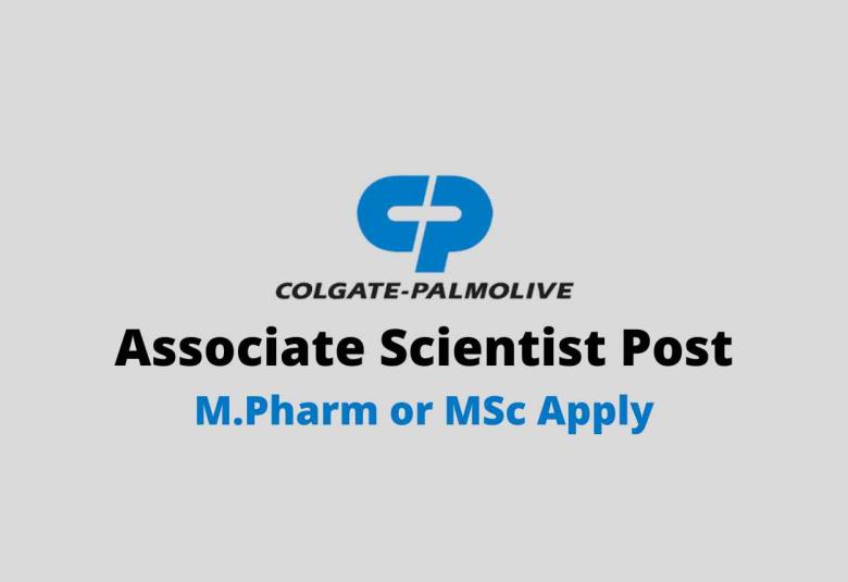 Colgate looking for Associate Scientist