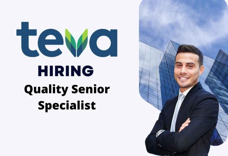 Quality Senior Specialist require at Teva