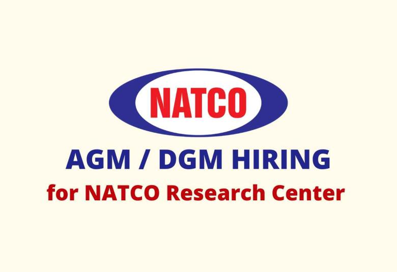 Vacancy for AGM / DGM at NATCO Research Center