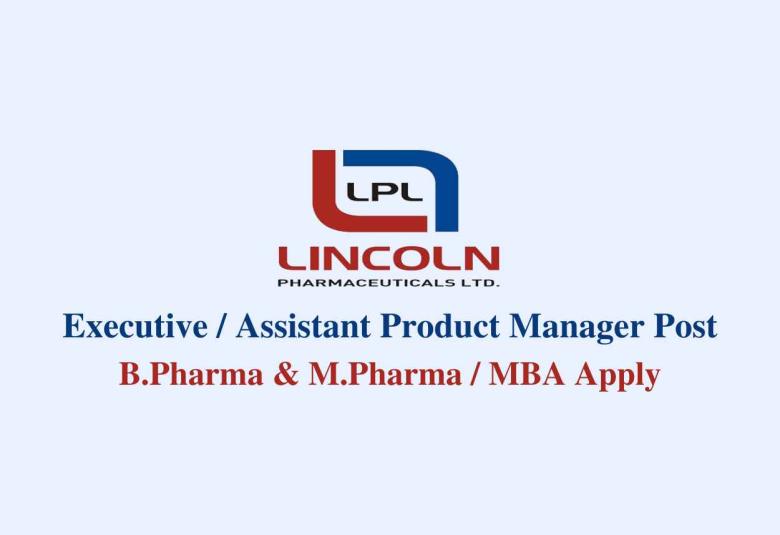 Work as Executive / Assistant Product Manager at Lincoln Pharma