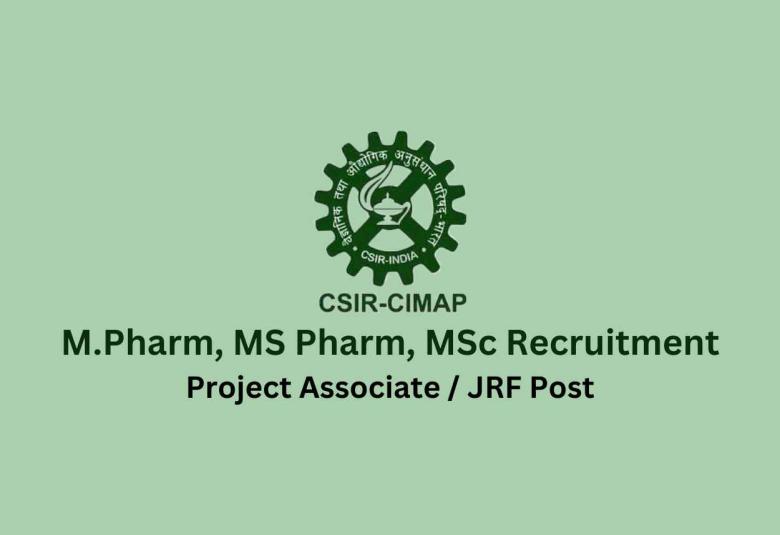 CIMAP M.Pharm, MS Pharm, MSc Recruitment