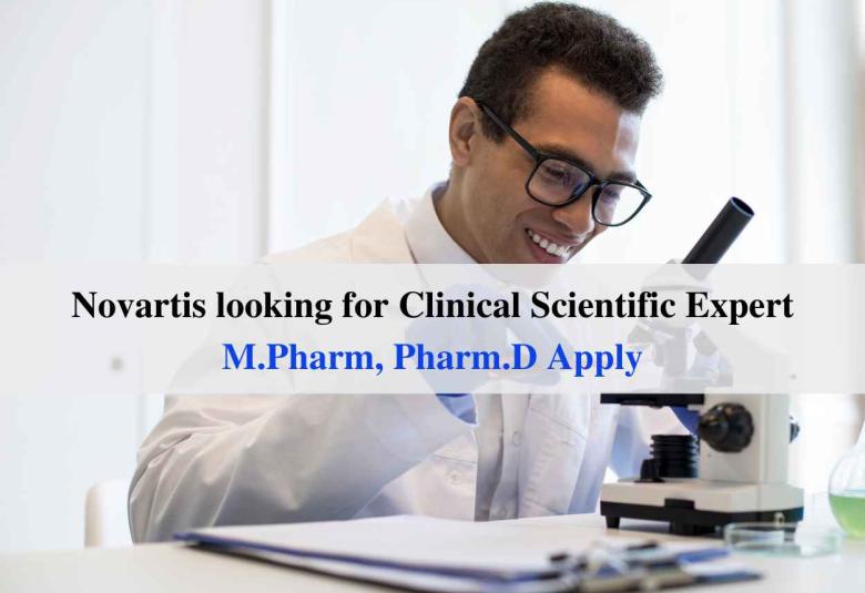Novartis looking for Clinical Scientific Expert