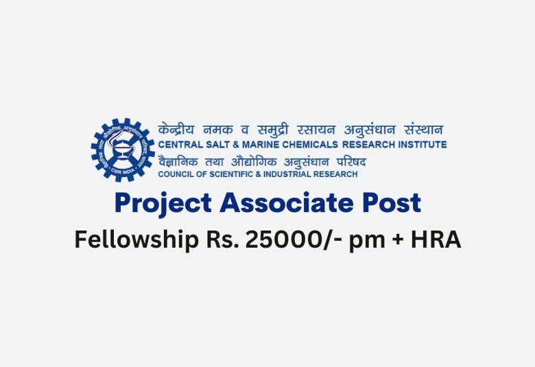 Vacancy for Project Associate at CSMCRI