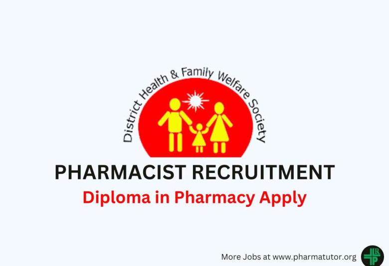 Job for Pharmacist in District Health & Family Welfare Society