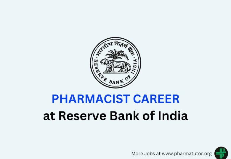 Join as Pharmacist at Reserve Bank of India
