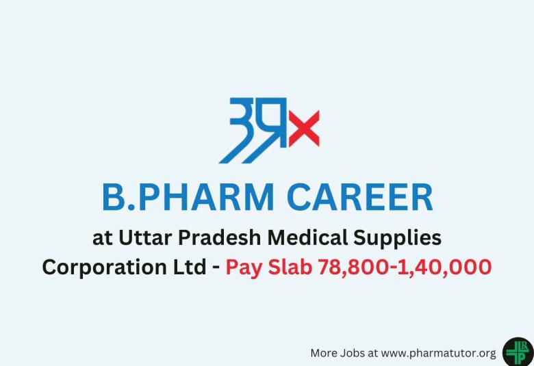 Career for B.Pharm as General Manager Drug Procurement at UPMSCL