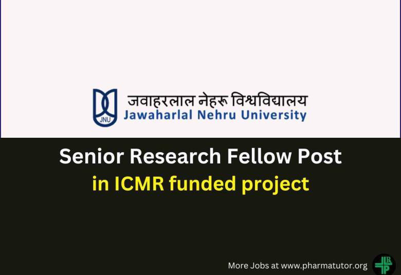 Applications are invited for SRF in ICMR funded project at Jawaharlal Nehru University