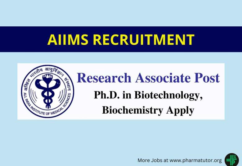 Applications are invited for Research Associate at AIIMS