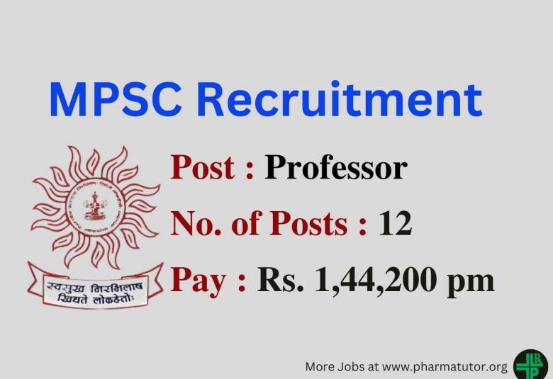 Apply Online for Professor at Government College of Pharmacy