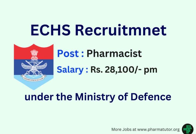 ECHS invites applications for Pharmacist