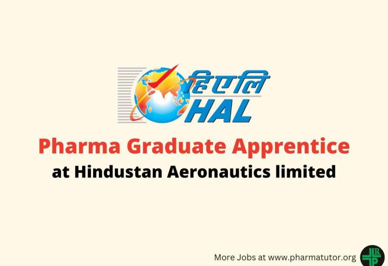 Pharma Graduate Apprentice at Hindustan Aeronautics Limited