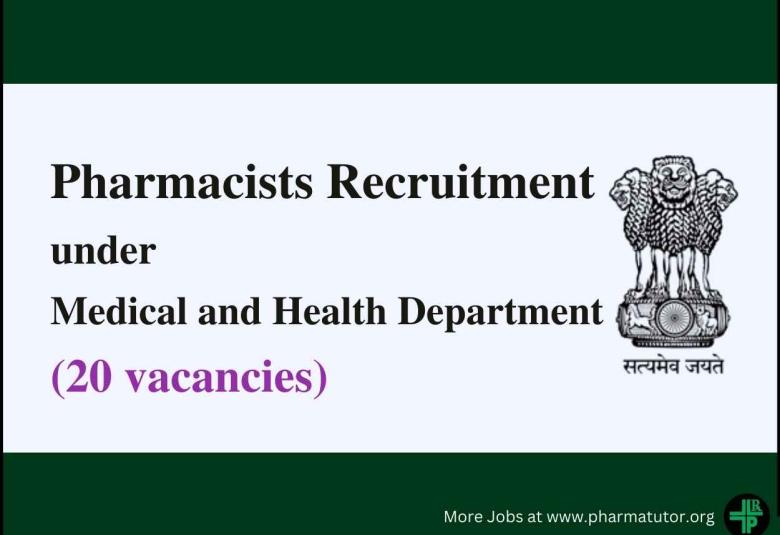 Pharmacists Recruitment under Medical and Health Department