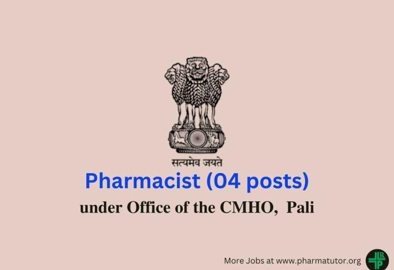 Vacancy for Pharmacists under Office of the CMHO