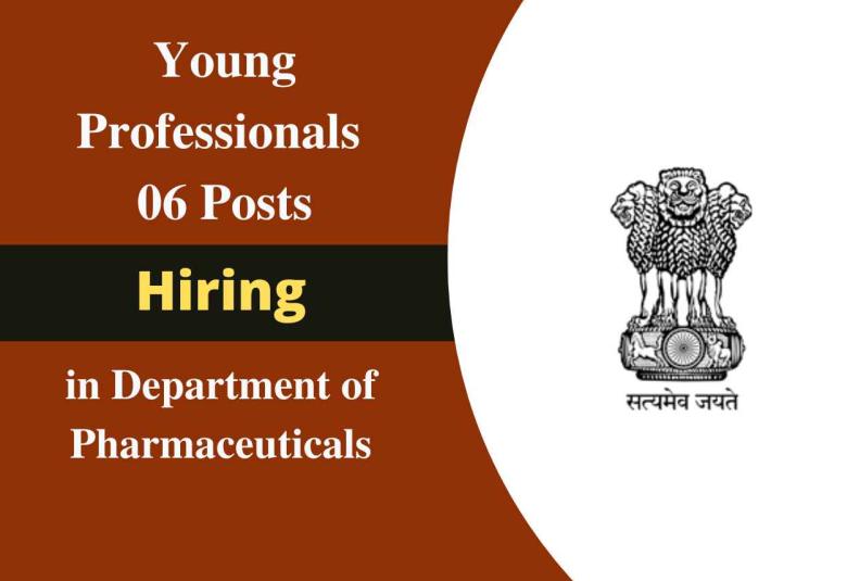 Hiring of Young Professionals in Department of Pharmaceuticals