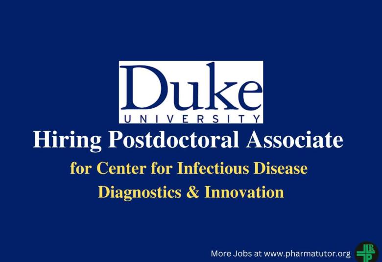 Hiring Postdoctoral Associate for Center for Infectious Disease Diagnostics & Innovation