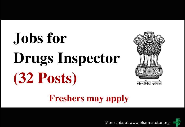 Recruitment for Drugs Inspector under Public Service Commission