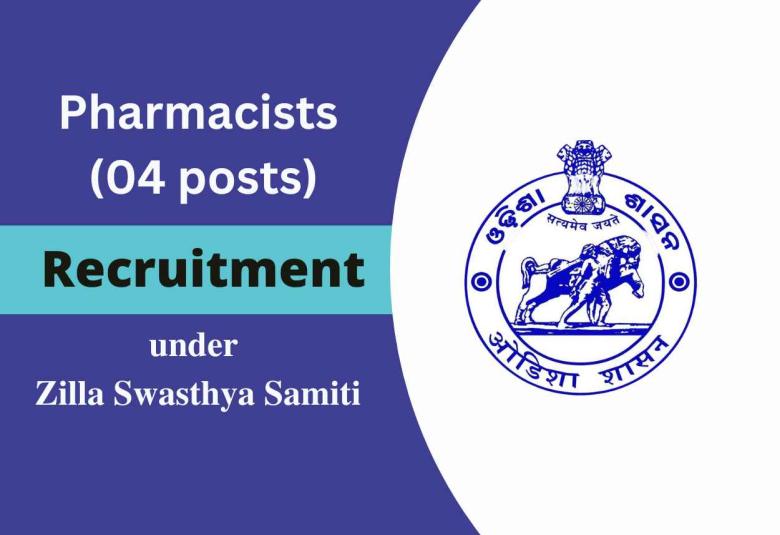 Recruitment for Pharmacists under Zilla Swasthya Samiti