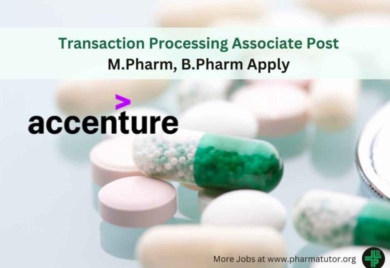 Require Transaction Processing Associate at Accenture