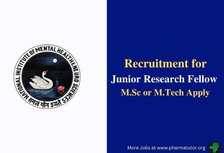 Applications are invited for Junior Research Fellow at NIMHANS