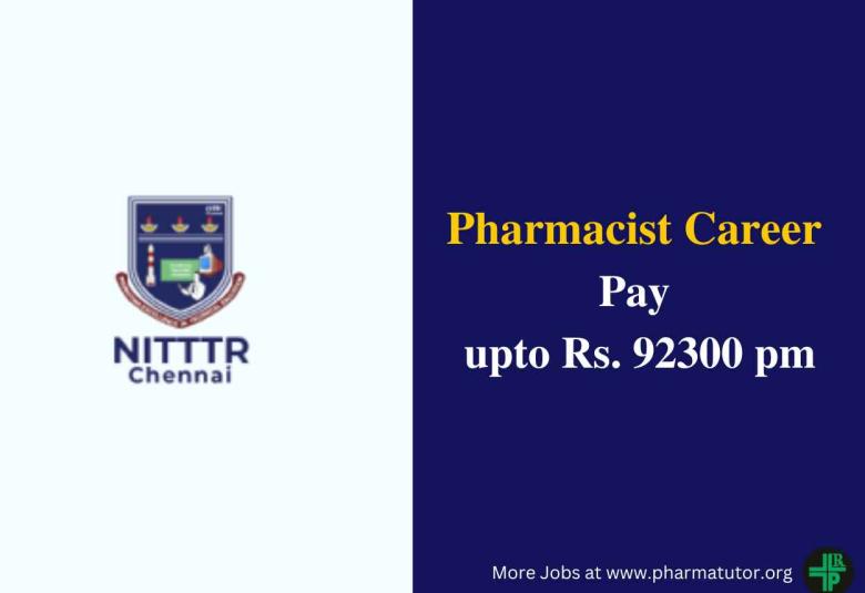 Career for Pharmacist at NITTTR