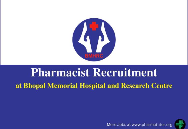 Job for Pharmacist at Bhopal Memorial Hospital and Research Centre