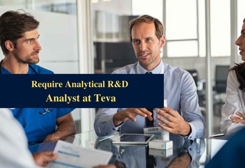 Require Analytical R&D Analyst at Teva