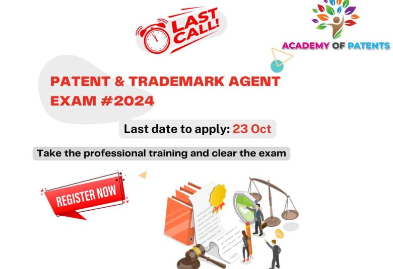 TRAINING FOR PATENT & TRADEMARK AGENT EXAM 2024 BY ACADEMY OF PATENTS