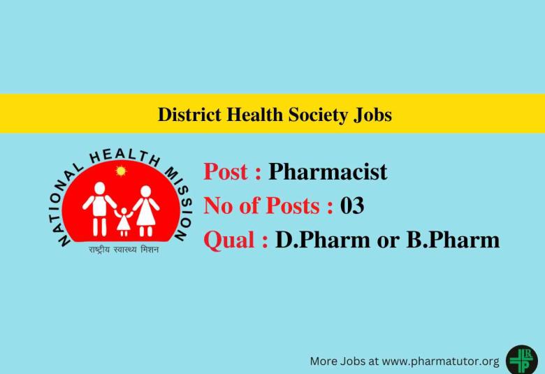 Vacancy for Pharmacists at District Health Society