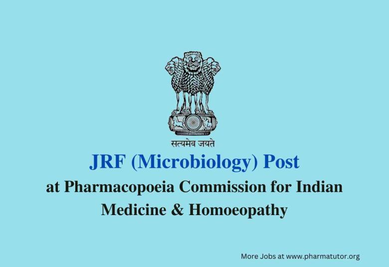 Applications are invited for post of JRF at PCIM&H