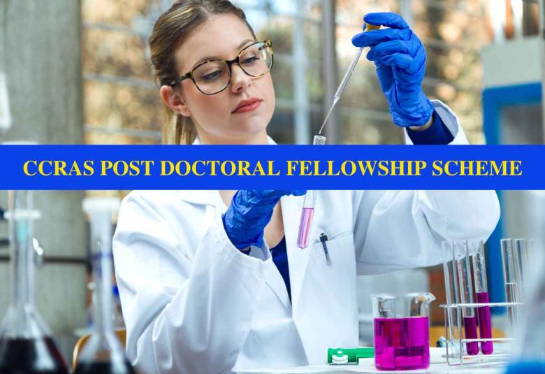 CCRAS POST DOCTORAL FELLOWSHIP SCHEME