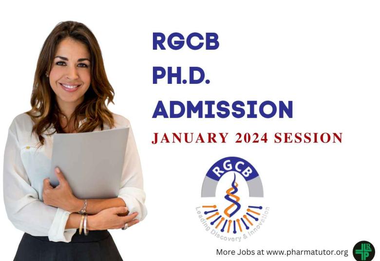 RGCB invites application for admission to the PhD program