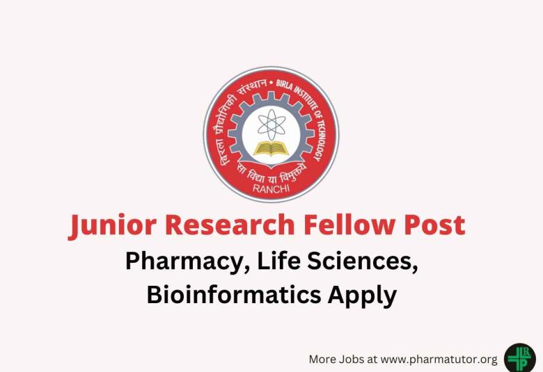 Vacancy for Junior Research Fellow at BIT Mesra