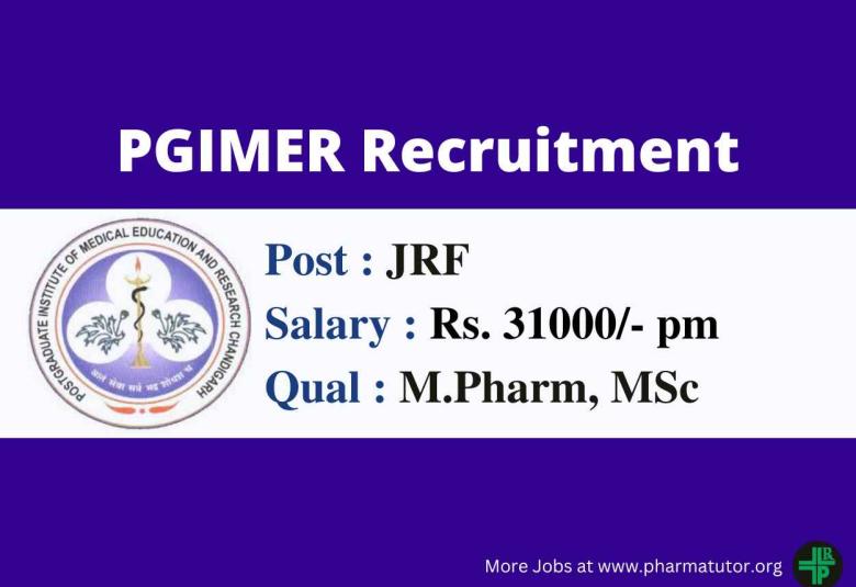 Vacancy for Junior Research Fellow at PGIMER