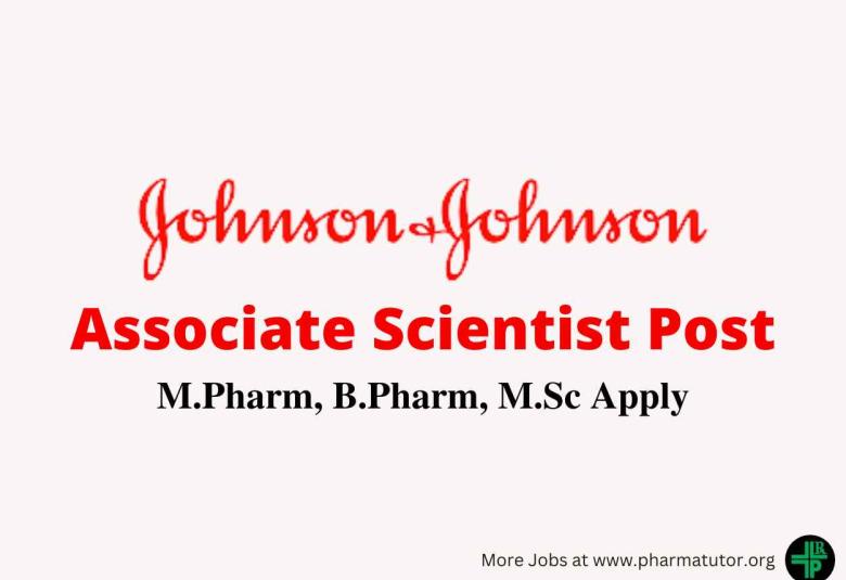 Work as Associate Scientist at Johnson & Johnson