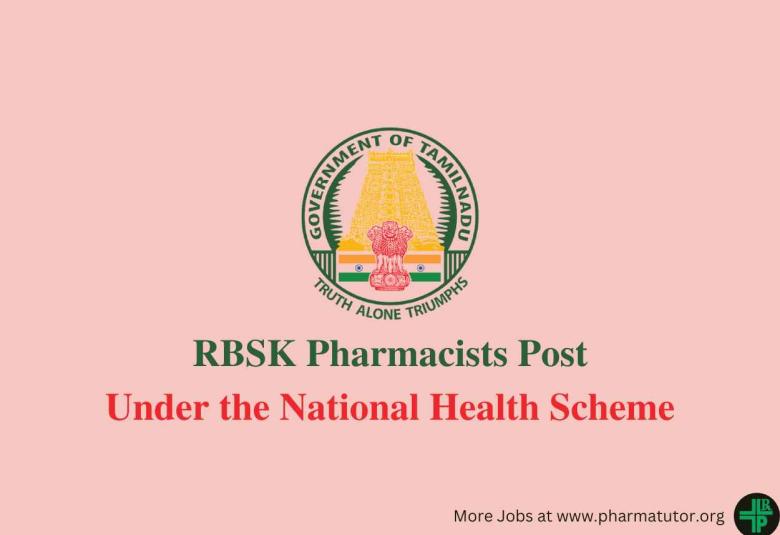 Vacancy for Pharmacists Under the National Health Scheme