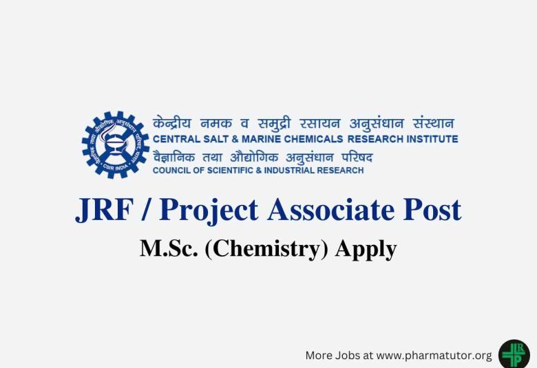 Work as Junior Research Fellow / Project Associate at CSMCRI