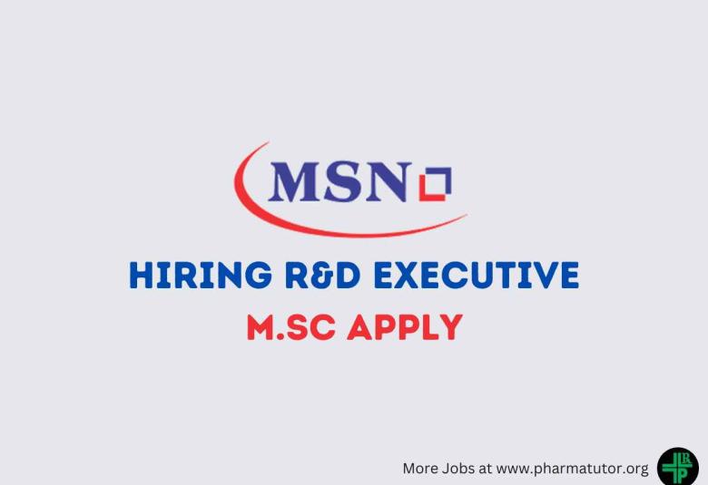 MSN Group Hiring Research & Development Executive