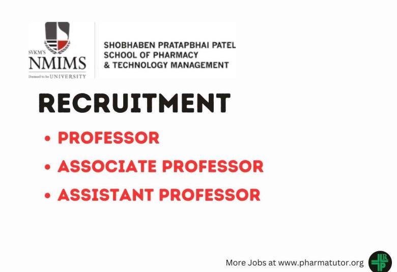 Recruitment for Professor, Associate Professor, Assistant Professor at SPPSPTM