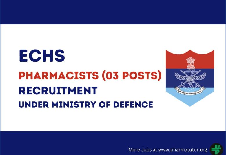 ECHS invites applications for post of Pharmacists