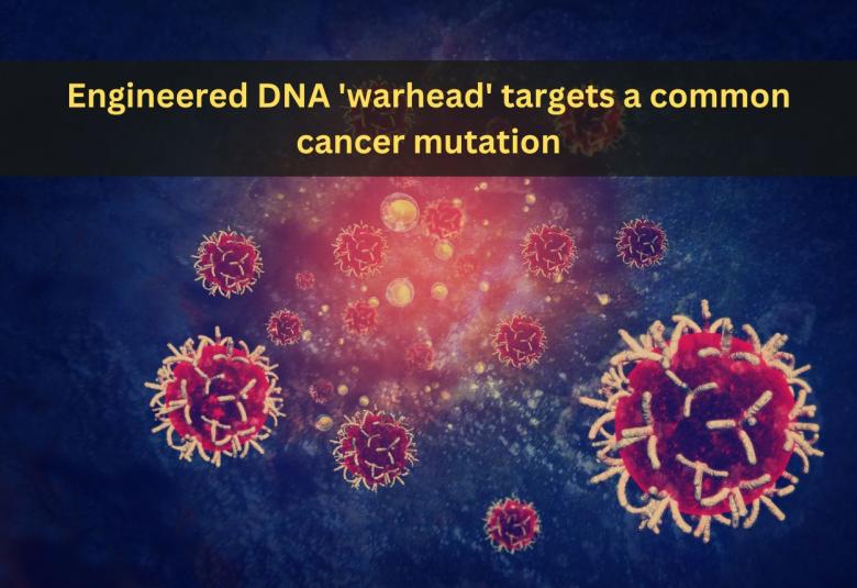 Engineered DNA warhead targets a common cancer mutation